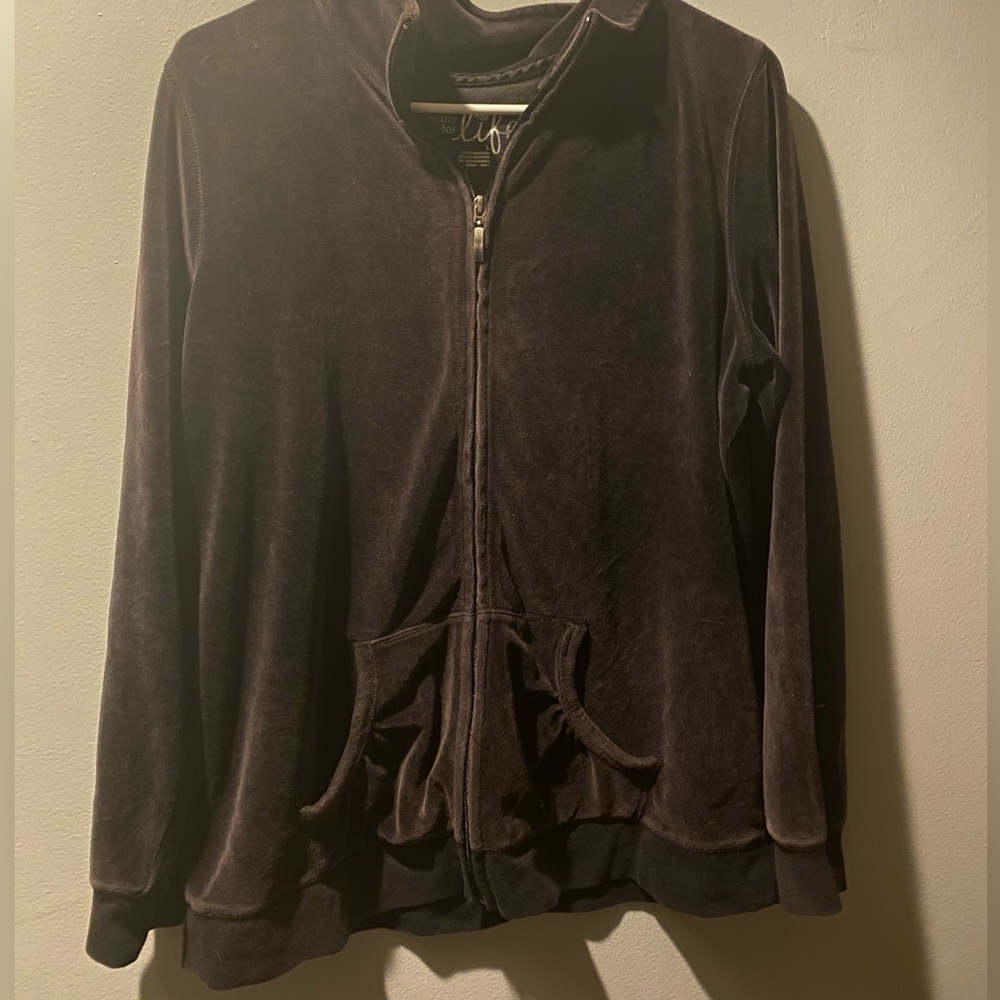 Dark Grey Zip Up